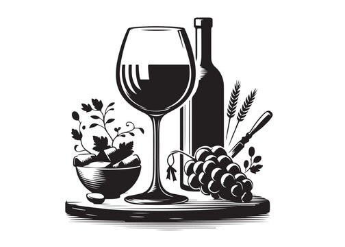 Wine Glass Logo" Images  Browse 271 Stock Photos, Vectors, and Video |  Adobe Stock