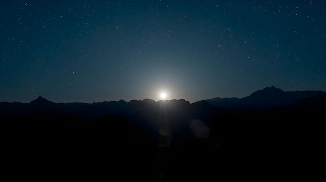 night sky with stars - Powered by Adobe