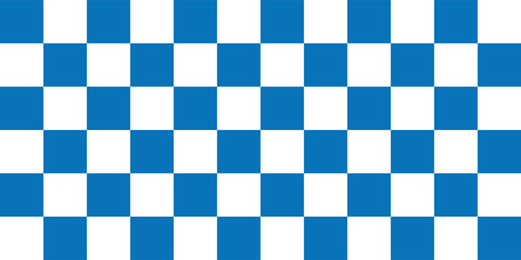 Fototapeta premium Seamless transparent pattern background. Blue and white square background. Checkerboard wallpaper blue and white. Vector illustration