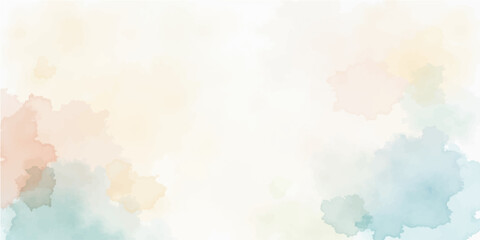 Obraz premium Abstract blue and white watercolor texture background with vintage cloudscape art