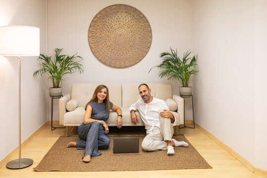 Psychologists in a calming clinic environment