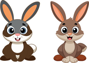 cute gray rabbit cartoon, adorable bunny vector, woodland animal illustration, funny rabbit drawing, spring bunny artwork, cute pet bunny clipart, kids animal design, forest rabbit cartoon, baby bunny