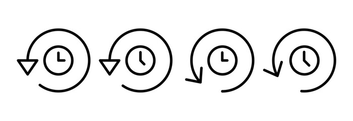 History icon vector illustration. recent event history sign and symbol