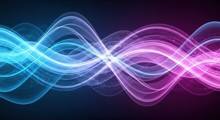 abstract vibrant colorful wave patterns with glowing light effects for digital design and