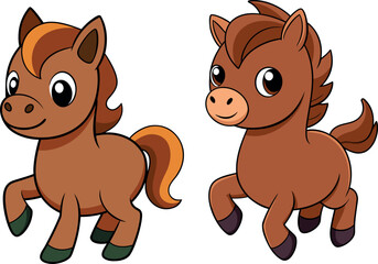 cute horse cartoon, baby pony vector, farm animal illustration, countryside pet artwork, adorable horse clipart, ranch animal design, children riding cartoon, animal farm drawing, equestrian pet vecto