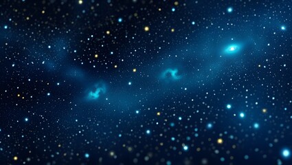 Obraz premium background of abstract glitter lights. blue, gold and black. de focused. Banner