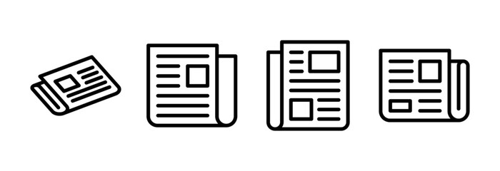 Newspaper icon vector illustration. news paper sign and symbolign