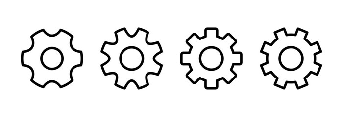 setting Icon vector illustration. Cog settings sign and symbol. Gear Sign
