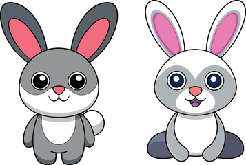cute rabbit cartoon, bunny vector illustration, adorable bunny clipart, woodland animal artwork, funny rabbit drawing, spring bunny design, animal children vector, baby bunny cartoon art, forest rabbi