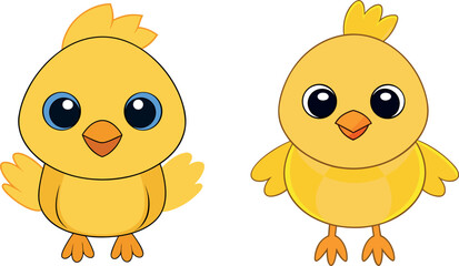 cute chick cartoon, baby chicken vector, yellow bird illustration, farm animal clipart, adorable chick drawing, poultry animal design, spring baby bird artwork, kids farm cartoon, farmyard cute vector