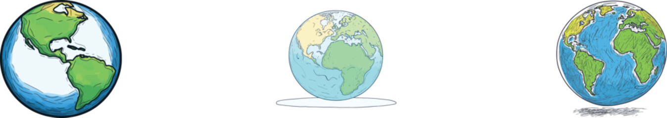 Simple modern minimalism forms a continuous line that styles the entire modern earth