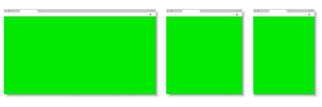 Realistic browser window mockup with transparent background for website design presentation and UI UX projects. Browser window mockup. Web design template. Light and dark mode UI. Website frame mockup