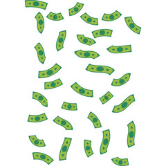 Scattered Dollar Illustration