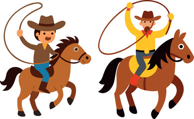 cowboy riding horse cartoon, wild west vector, adventure cowboy illustration, cowboy character art, vintage horse rider design, texas western art, ranch animal vector, horse riding clipart, rodeo artw