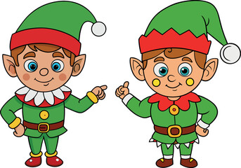 cute christmas elf cartoon, holiday character illustration, santa helper vector, festive elf design, christmas clipart art, north pole helper cartoon, kids christmas vector, winter holiday artwork, ad