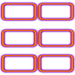 Soft glowing purple and orange panels for UI buttons, modern labels, and digital layouts