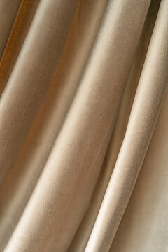 Luxurious silk velour fabric texture with soft folds
