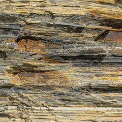 Pale Yellow Sedimentary Rock Strata Texture Close-Up Texture