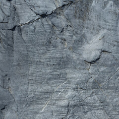 Grey Granite Crystalline Rock Surface Close-Up Texture