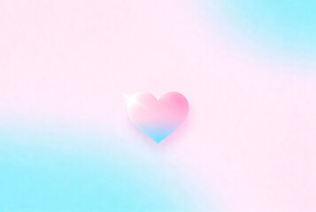 A soft gradient background in pastel colors of pink and blue with a central heart shape. The design is simple and modern, suitable for various themes.