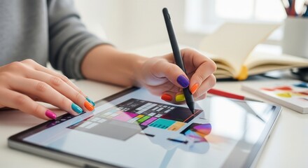 Closeup of hands typing on a white keyboard, showcasing the focus and precision required for efficient digital communication