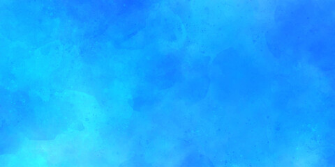 blue watercolor wall light sky aged grunge wallpaper background.