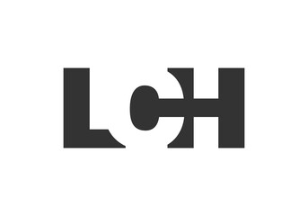 LCH logo design. Initial letter L C H bold font style for tech startups, consulting, corporate branding. Creative company name, headlines typography identity, trendy logotype.