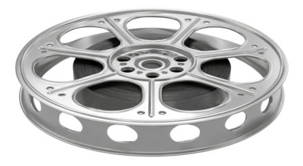 Detailed silver car wheel rim design with intricate patterns on transparent background