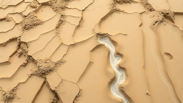 sediment. Sandy soil showing fluid movement patterns in earth tones. travel magazines, destination branding, designed for outdoor magazines and nature guides, used by presentation designers.