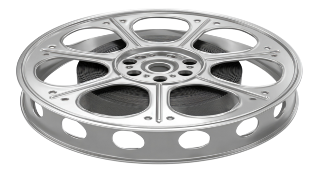 Detailed silver car wheel rim design with intricate patterns on transparent background