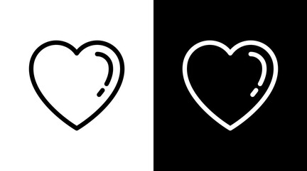 Heart With Icon Set Design	