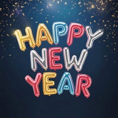 Happy New Year 2026 design with winter snow and a celebration star illustration for a greeting card or holiday decoration symbol