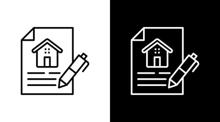 Smart Lease  White Icon Set Design