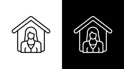 Tenant Profile  White Icon Set Design