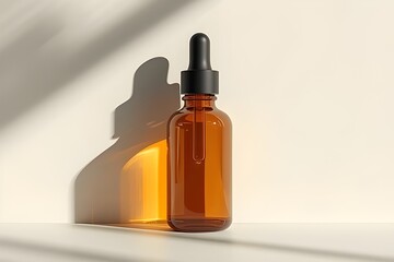 Amber Glass Dropper Bottle for Essential Oils, Serums, and Aromatherapy Beauty Products.