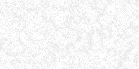 Obraz premium Minimal vector topo paper lines Topographic contour lines grid map seamless pattern. Geographic mountain relief. Abstract lines background. Contour maps. illustration, Topo contour map design. 