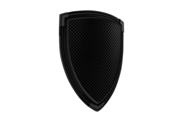 Black Shield isolated on a white background