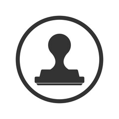 Stamp modern icon isolated on transparent background