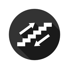 Staircase symbol icon isolated on transparent background