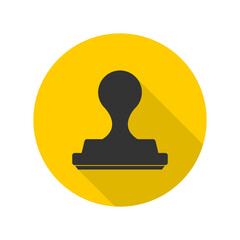Stamp icon isolated on transparent background