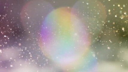 Abstract bokeh light effects with rainbow hues for creative backgrounds