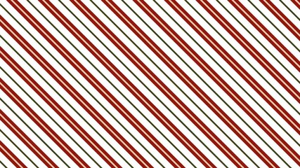 Seamless animated red, green and white diagonal striped background moving candy cane pattern festive Christmas style looped abstract holiday motion backdrop for winter design projects presentations - Powered by Adobe