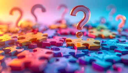 カラフルなパズルとクエスション