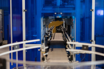 Industrial machinery operates in a high-tech facility showcasing advanced engineering