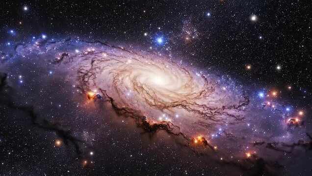national science fiction day vibrant spiral galaxy deep space cosmos