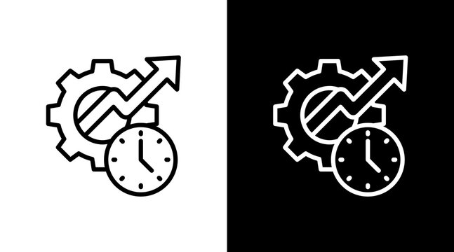 Time Management With Icon Set Design