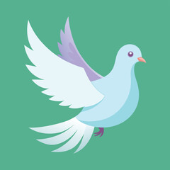 Elegant Flying Dove – Peace Symbol Illustration