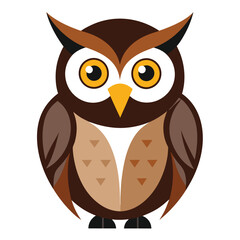 Adorable Owl Character – Isolated Vector Art