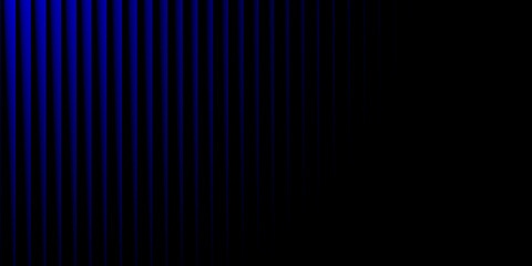 Abstract blue vertical lines on black background