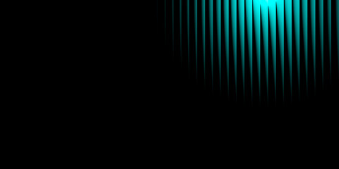 Abstract vertical lines of bright blue light against a dark background